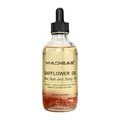 MADEAC 120ml Safflower Hair and Body Oil bottle with real dried flower petals - Safflower Oil