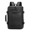 Waterproof multifunctional business backpack in black with durable nylon and large capacity - Black