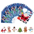 Set di adesivi natalizi fai-da-te con Babbo Natale, renna e pupazzo di neve - 14.5*17cm / 6 Design