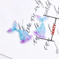 Ciondolo a coda di sirena con glitter sfumati per la creazione di gioielli fai-da-te - Stile Coda di Sirena (4)