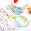 Rainbow cloud hair clip with long gradient hair extension for girls on musical paper - 7# Rainbow Style