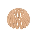 Detail of pink velvet expandable bird nest hair claw clip for bun styling and ponytails - Khaki Flocked