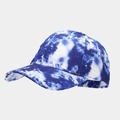 Classic blue and white tie-dye baseball cap with curved brim and cotton fabric texture - Blue and White Wave Tie-Dye (14#)