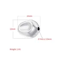 Baroque irregular silver heart bead for DIY jewelry making with precise dimensions and weight - VZ446 Platinum
