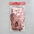 Dettaglio della tenda a frange metalliche in oro rosa in confezione di plastica - Tipo standard / Oro rosa