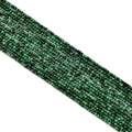 Green faceted square sugar cube crystal beads for DIY street style jewelry making - Natural Malachite