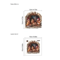 3D Christmas hamster wall sticker with layout dimensions 15x15cm for room decor - PC301/Mice Celebrating with Cake / 15*15cm