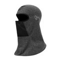 Breathable gray winter ski mask balaclava for windproof outdoor cycling and cold protection - Long Grey