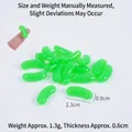 Grüne Mini-Geleebohnen aus Harz für DIY-Puppenhäuser und Dessert-Dekorationen - 2.3cm Große Grüne Geleebohne