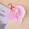 Pink and white gradient artificial phalaenopsis orchid flower head with 10.5cm diameter - Simulation Butterfly Orchid Head / Pink