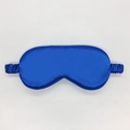 Royal blue faux silk sleep mask with elastic strap for travel and light blocking - Royal Blue 61#