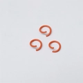 Orange painted metal jump rings 1.2x8mm for DIY handmade jewelry crafts - Orange