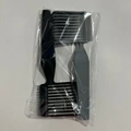 Set of black and grey barber fade combs with long handles in a simple package - Model A Black & Grey Mix OPP Bag