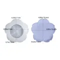 Silikonform in Blumenform mit fertigem Harzteller und präzisen Größenabmessungen - Blumenplattenform (D5321)