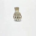 Silver skull hand metal hair claw clip with gothic skeleton bone design for Halloween - 24# Silver Claw 4.5cm