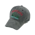 Vintage dark grey washed cotton baseball cap featuring Montana Big Sky Country embroidery - M (56-58cm) / Black