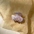 Small acetate claw clip featuring a purple and gold marble texture on beige paper - 3# Pale Pink Purple Marble