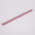 Reusable pink Tritan straw with 1cm wide opening shown on a clean white background - 1*20cm / Smoky Pink