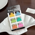 Set of 6 colorful matte mini bubble hair claws in pastel macaron tones on card - Set 9