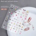Adesivi per unghie 3D a rilievo gatto e zampa serie MO-224 jelly per nail art - T263-Simpatici Animaletti-MO-224