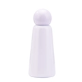 Minimalist white 304 stainless steel thermal cup with a creative spherical lid - 500ml / White