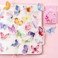 Butterfly garden planner stickers set in pink box for stationery DIY decoration - Butterfly Garden