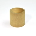 Diffuseur d'huiles essentielles cylindrique en bambou avec grain de bois naturel sur fond blanc - Dodu Teck 4*4cm
