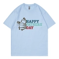 Light blue Father's Day T-shirt featuring Happy Fathers Day print and tool graphics - XS / Light Blue (Father's Day Tools)