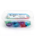 Pack of 30 multi-colored 5-in-1 laundry detergent pods in a clear rectangular storage box - Single-Chamber 8g Mixed Colors 30 Capsules Boxed