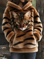 3XL Brown Tiger Print