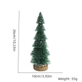 Miniature snow-flocked Christmas tree with wooden base measuring 26cm tall and 10cm wide - 26CM Green Snow-Covered Tree