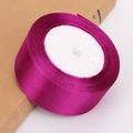 Roll of 4cm purple satin ribbon with a high-gloss finish for gift wrapping and DIY crafts - Rose Purple (29#)