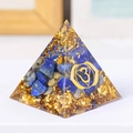 Lamiera D'oro Lapislazzuli Con Rune (3 Cm)