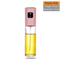 Pink 100ml oil sprayer bottle for cooking, glass mist dispenser with 18.3cm height - 100ml / Pink
