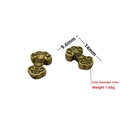 Antique bronze Fu character lucky lock spacer bead for DIY jewelry making 14mm - Style 9#