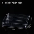 4-tier transparent acrylic nail polish display stand with dimensions 31x18x14cm - 4 Layers Length 31cm