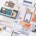Vintage Pragmatism series 60pcs decorative stickers in a navy blue MO-CARD box - Grocery Posters
