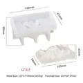Iceberg silicone mold for DIY candles and soaps with precise dimensions and sample product - Iceberg K (LZ-517)