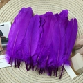 Purple goose feathers for DIY dream catchers on a woven mat crafts decoration - Stiff Dark Purple (50Pcs)