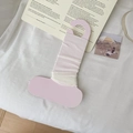 Calentadores de piernas de punto acanalado blanco estilo balletcore en cartón rosa - Talla única / Blanco