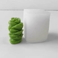 Cactus succulent silicone mold for DIY candles and resin art with size measurements - Succulent H-0557