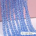 Strands of multi-faceted 05 light blue crystal rondelle beads for DIY jewelry making - 05 Light Blue