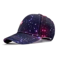 Baseball cap featuring galaxy galaxy tie-dye print in purple, blue and red hues - Starry Sky Print