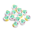 Colorful polymer clay Christmas tree beads for handmade jewelry DIY necklaces - White Christmas Tree
