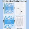 Blue cherry blossom PVC A5 binder kit for the 100 day 5050 money saving challenge - A5 Blue Floral (25 Sheets + Tracker)