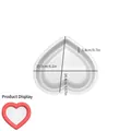 Heart shaped silicone resin mold with size dimensions 15.5x14.4x1.8cm for DIY crafts - Love Heart Tray