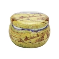 4.4OZ drum shaped metal candle tin featuring Van Gogh oil painting harvest landscape - 75*50MM C234 Oil Painting Landscape Empty Tin