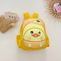 Cute yellow 3D cartoon duck backpack with durable hard shell for preschool girls - Yellow (Duck)