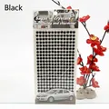 Detail of 3mm black adhesive acrylic rhinestones for car decoration and DIY crafts - 6mm / Black