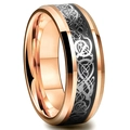 Oro Rosa Base Nera Drago d'Argento